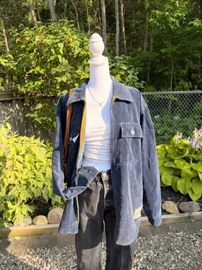 Vintage Replay Climate Device Navy Corduroy Workwear Jacket